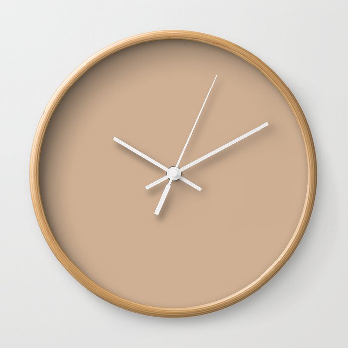 Trendy Basics Trend Color Hazelnut Wall Clock By Stylebytara