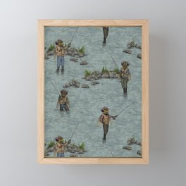 "Fly" Fishing Framed Mini Art Print