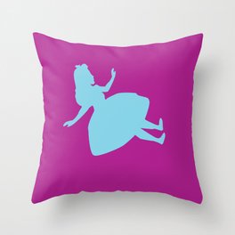 Alice in Wonderland Throw Pillow