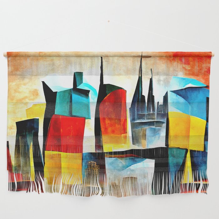 Abstract City Wall Hanging