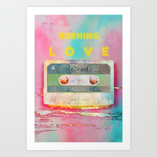 Burning Love - Analog zine Art Print