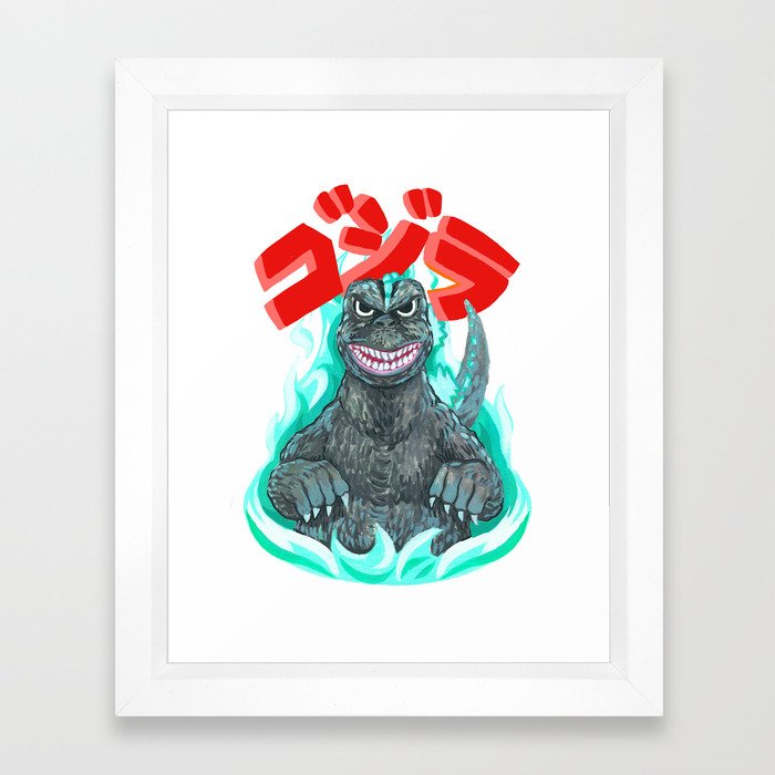 Godzilla! Framed Art Print