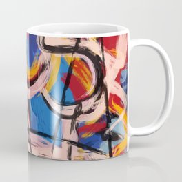 Abstract expressionist art with some speed and sound Coffee Mug