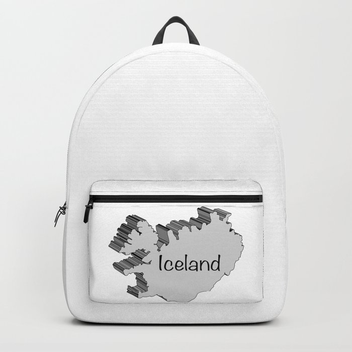 Iceland 3D Map Backpack