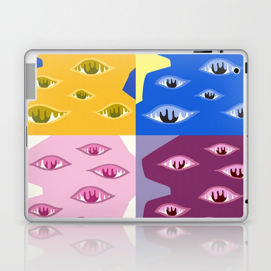 The crying eyes patchwork 4 Laptop & iPad Skin