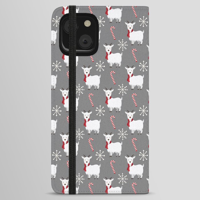 Christmas Candy Goat iPhone Wallet Case