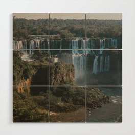Brazil Photography - The Famous Iguazu Falls In The Jungle Wood Wall Art