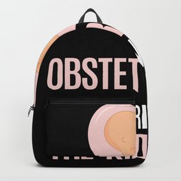 Midwife Obstetrician Obgyn Cute Baby Doula Backpack