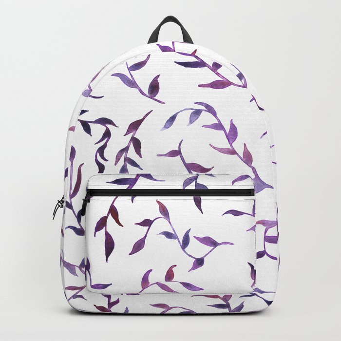 Flourishing Leaves - Purple Backpack