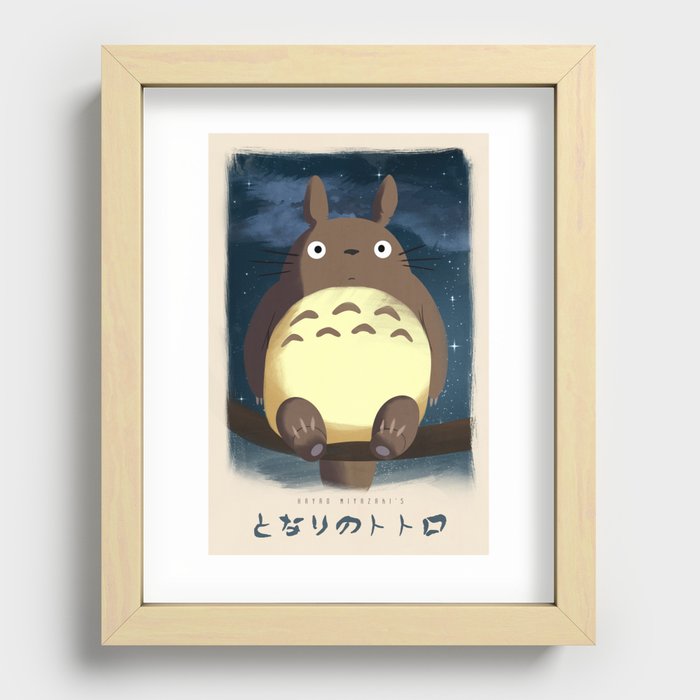 Miyazaki's My Neighbor Recessed Framed Print