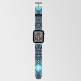 Liquid Light Series 1 ~ Blue Abstract Fractal Pattern Apple Watch Band