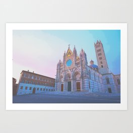 Elegant Duomo of Siena, Italy Art Print