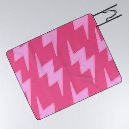 Pink Y2k Lightning Bolt Wallpaper  Picnic Blanket