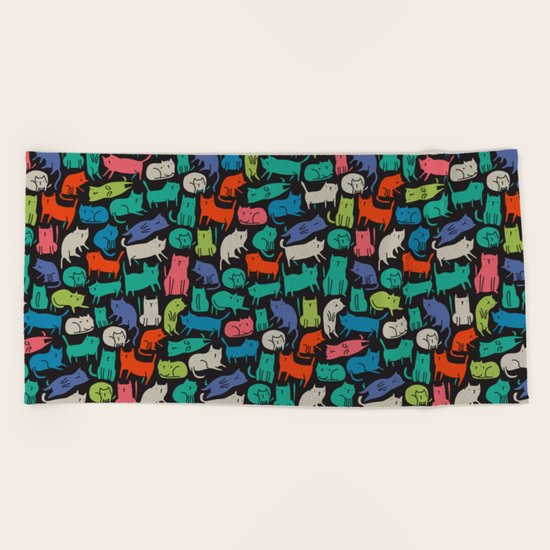 Meow Beach Towel