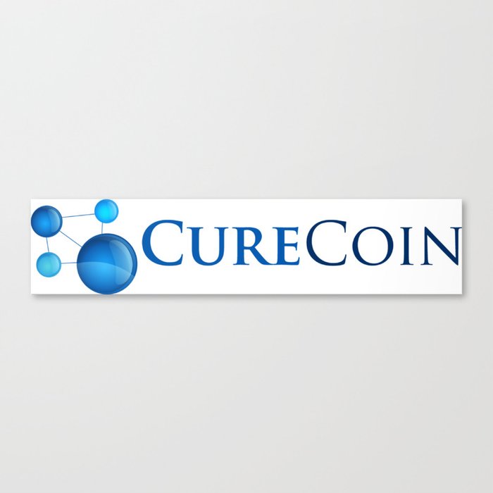 Curecoin Logo w/ Name Canvas Print