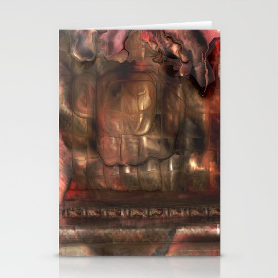 Red Pain Stationery Cards