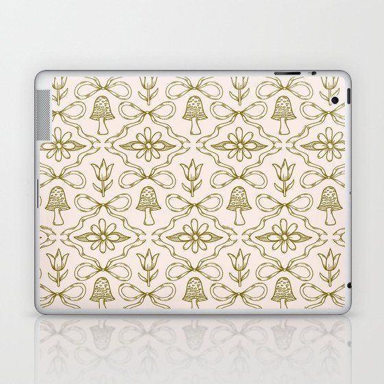 Spring Toile Print in Green Laptop & iPad Skin