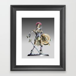 Undead Skeleton Warrior - DnD Inspired Art Framed Art Print