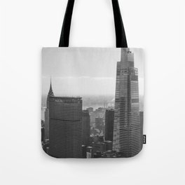 New York City | Black and White Manhattan Tote Bag