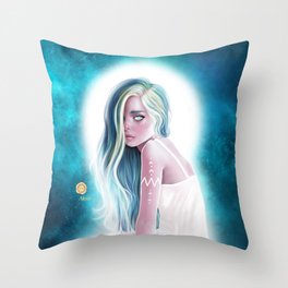 One with the universe Throw Pillow