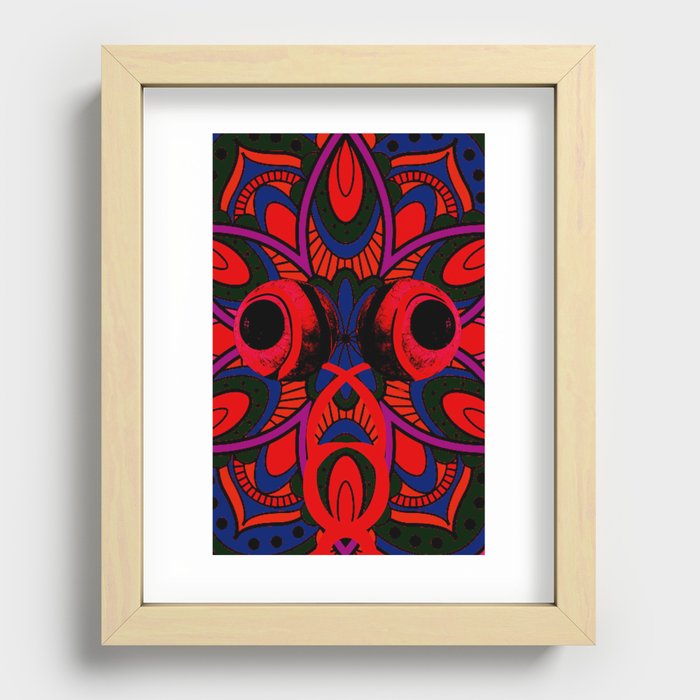 Eyes on Everything (5th version) Recessed Framed Print