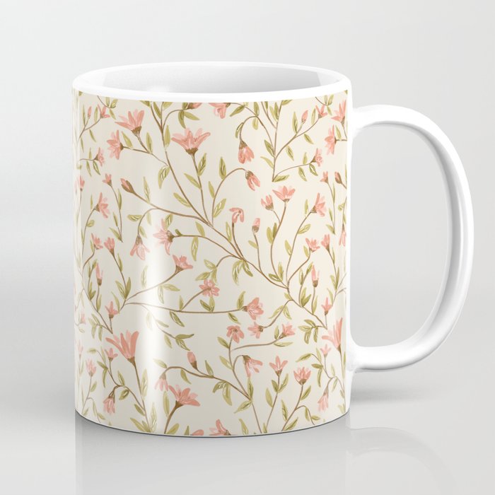 Vintage Floral Pattern Coffee Mug