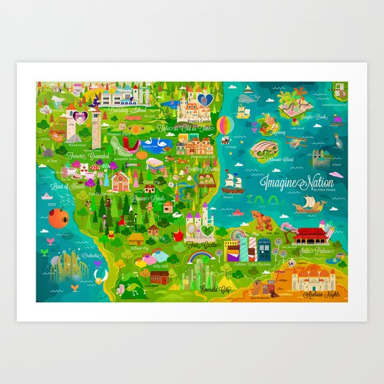 Imagine Nation Art Print