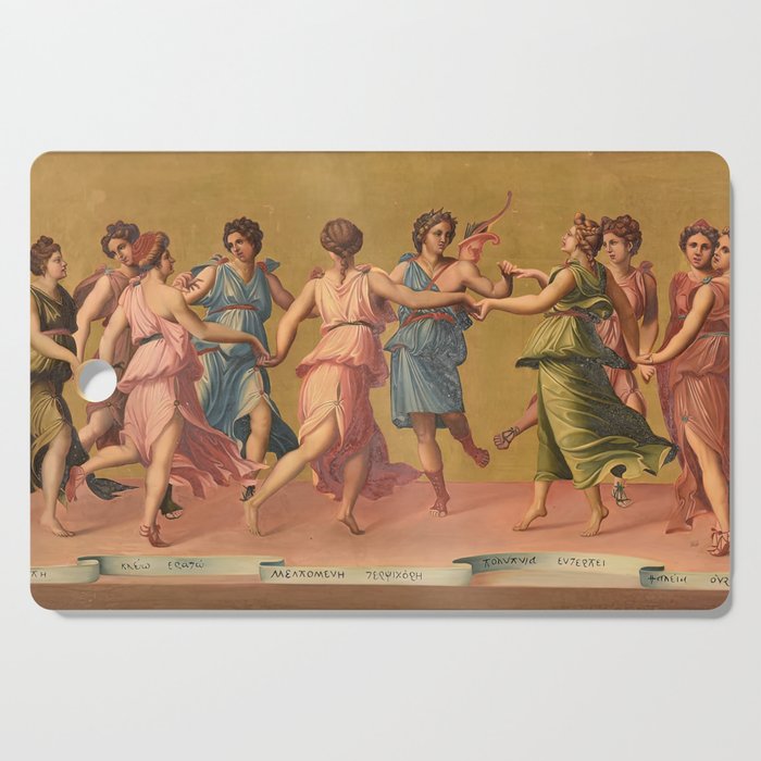 Dance of Apollo and the Muses Cutting Board
