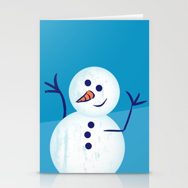 Happy Winter Snowman Stationery Cards