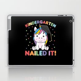 Kids Kindergarten Nailed It Unicorn Graduation Laptop Skin