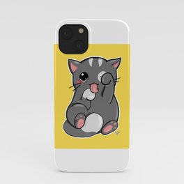 Cute kitten - yellow iPhone Case