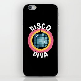 Disco Diva 80s aesthetic shirts and gifts iPhone Skin