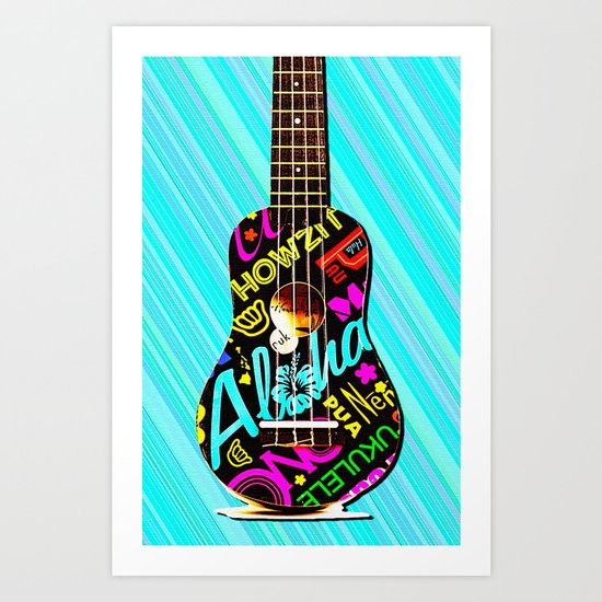 Hawaiian Ukulele for IPhone Art Print