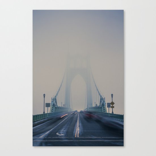 St. Johns Bridge Fog Canvas Print