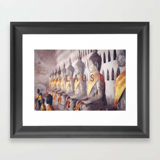 COUNTRY SERIES - LAOS Framed Art Print