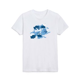 Happy Clouds / Blue Kids T Shirt