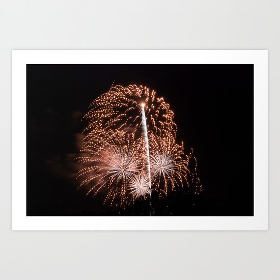 Firework Art Print