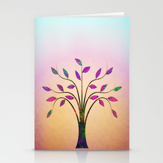 Ornamental Tree Stationery Cards