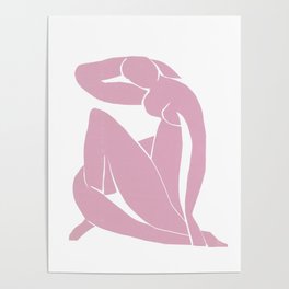 Blue Nude by Henri Matisse (in pink) Poster