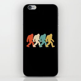 Bigfoot Silhouette Retro-Pop Art iPhone Skin