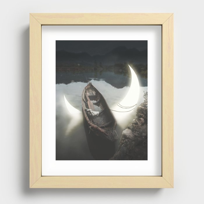 Water Moon Recessed Framed Print