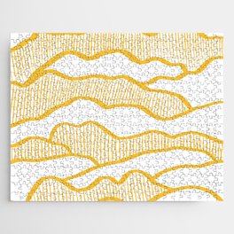 Abstract mountains line 9 Jigsaw Puzzle