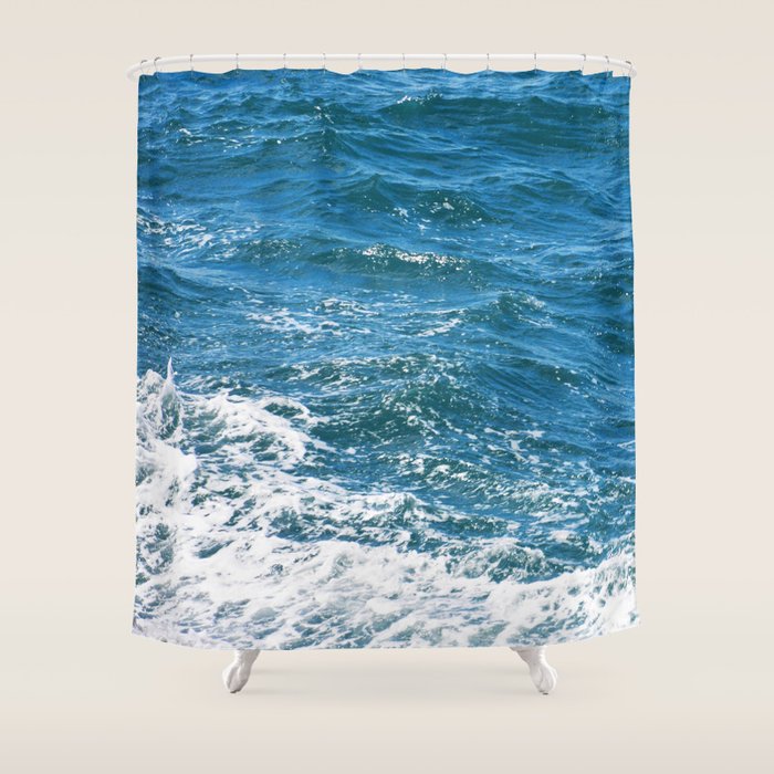Ocean Wave Heading Toward Shore Shower Curtain by DEC02 Society6