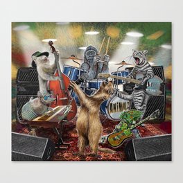 The Animalz Band Animals Musicians Canvas Print