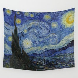 The Starry Night by Vincent van Gogh Wall Tapestry