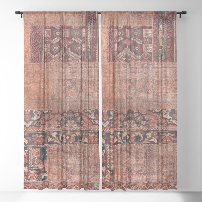 Traditional Heritage Moroccan Design Sheer Curtain