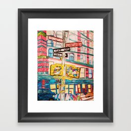 "this ones called i'd rather be on broadway than be a prince." Framed Art Print