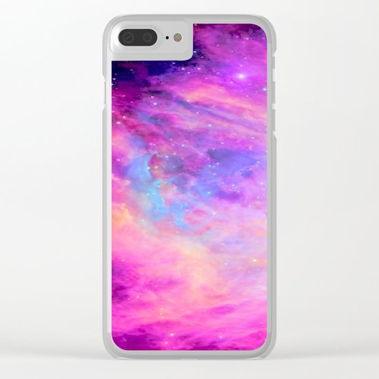 Pink Purple Orion NebulA Clear iPhone Case