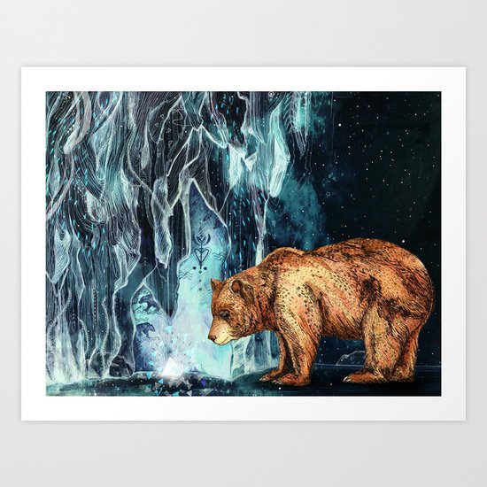 BearCave Art Print