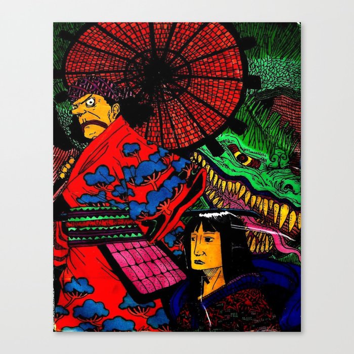 one piece samurai Canvas Print